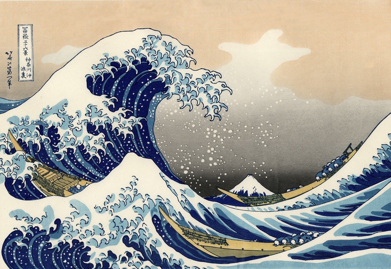¿Que simboliza la gran ola de Kanagawa?